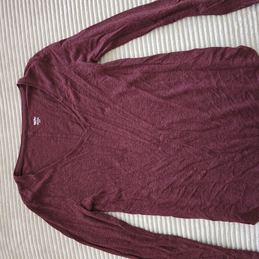 Mossimo Supply Co. Maroon Knit Top